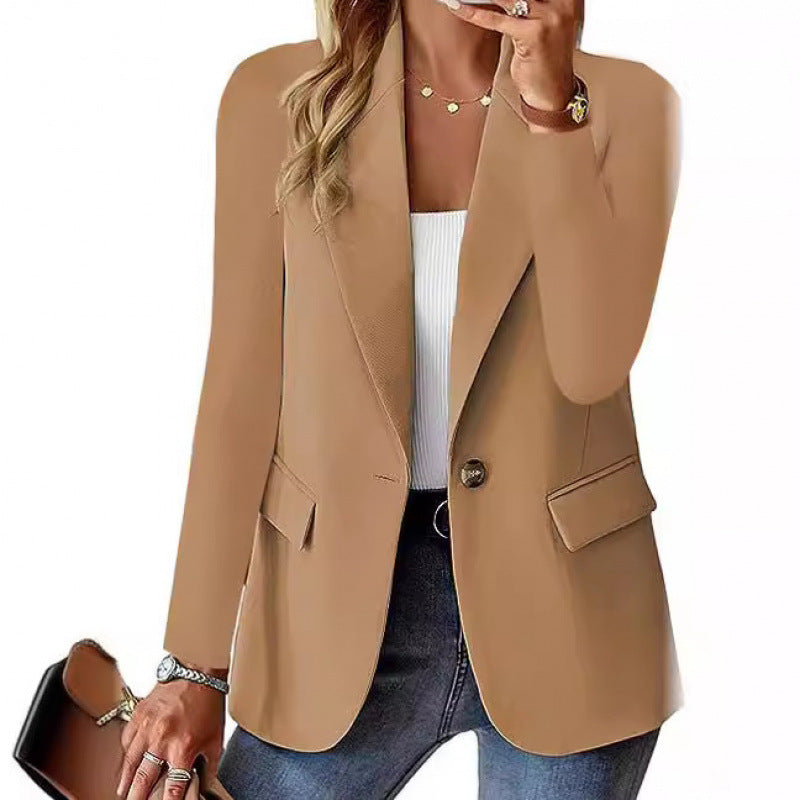 Damen Blazer Moderner Schnitt Elegante Knöpfe Eveloria