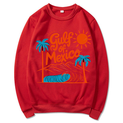 Damen Sweatshirt Maritimes Grafikdesign Lässiger Schnitt Grau
