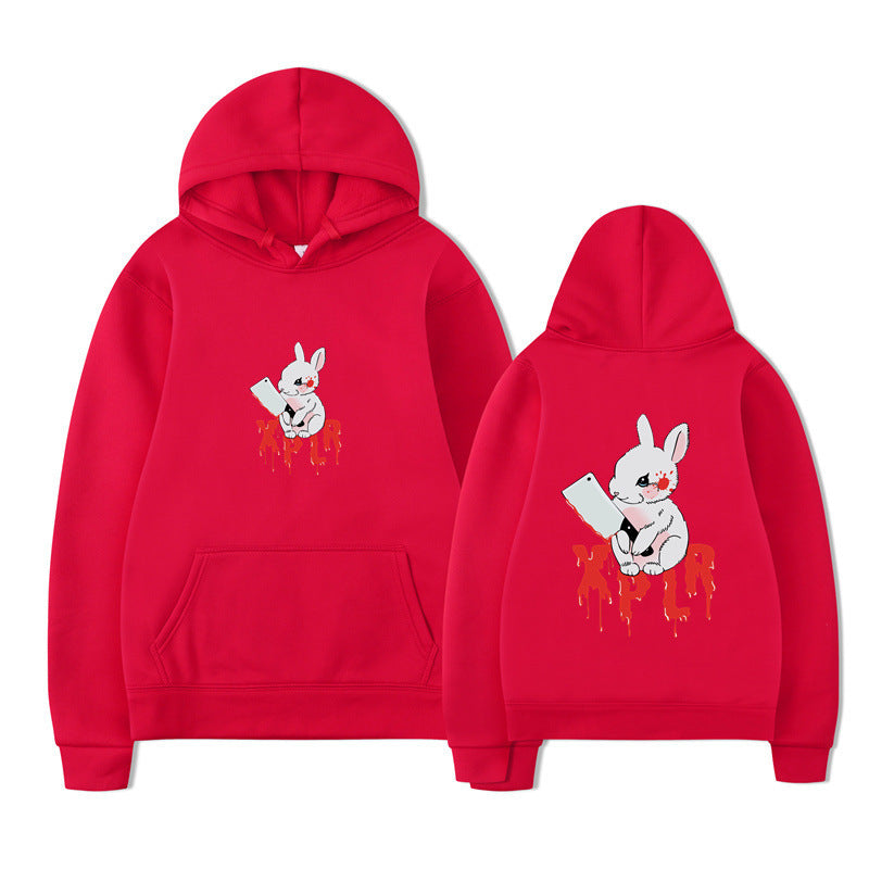 Damen Kapuzensweater Cartoon-Motiv Bequem Eveloria