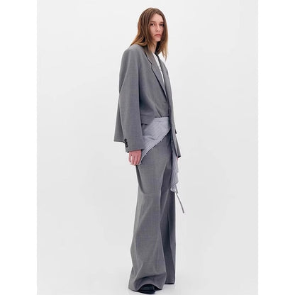 Damen Oversized Blazer Karomuster Eveloria