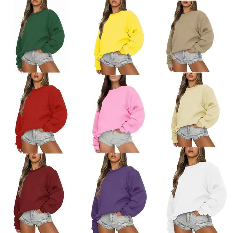 Damen Sweatshirt Lässiger Schnitt Voluminöse Ärmel Eveloria