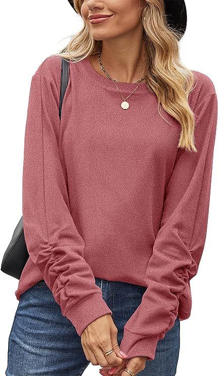Damen Langarmshirt Weiches Baumwollmix Eveloria