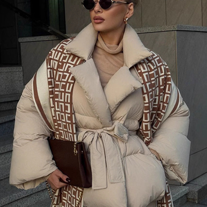 Damen Steppjacke mit Taillengürtel Eveloria