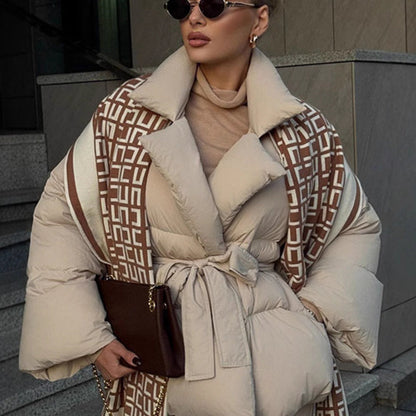 Damen Steppjacke mit Taillengürtel Eveloria
