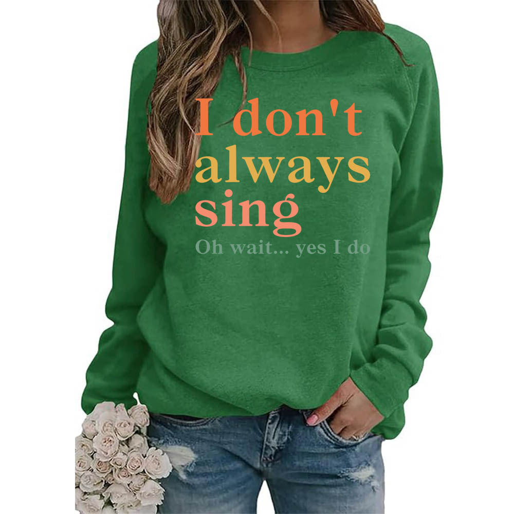 Damen Sweatshirt Bequem Mit Spruch Grau