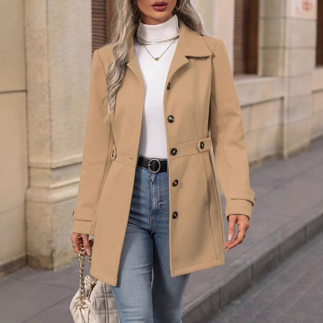 Damen Trenchcoat mit Gürtel Eveloria