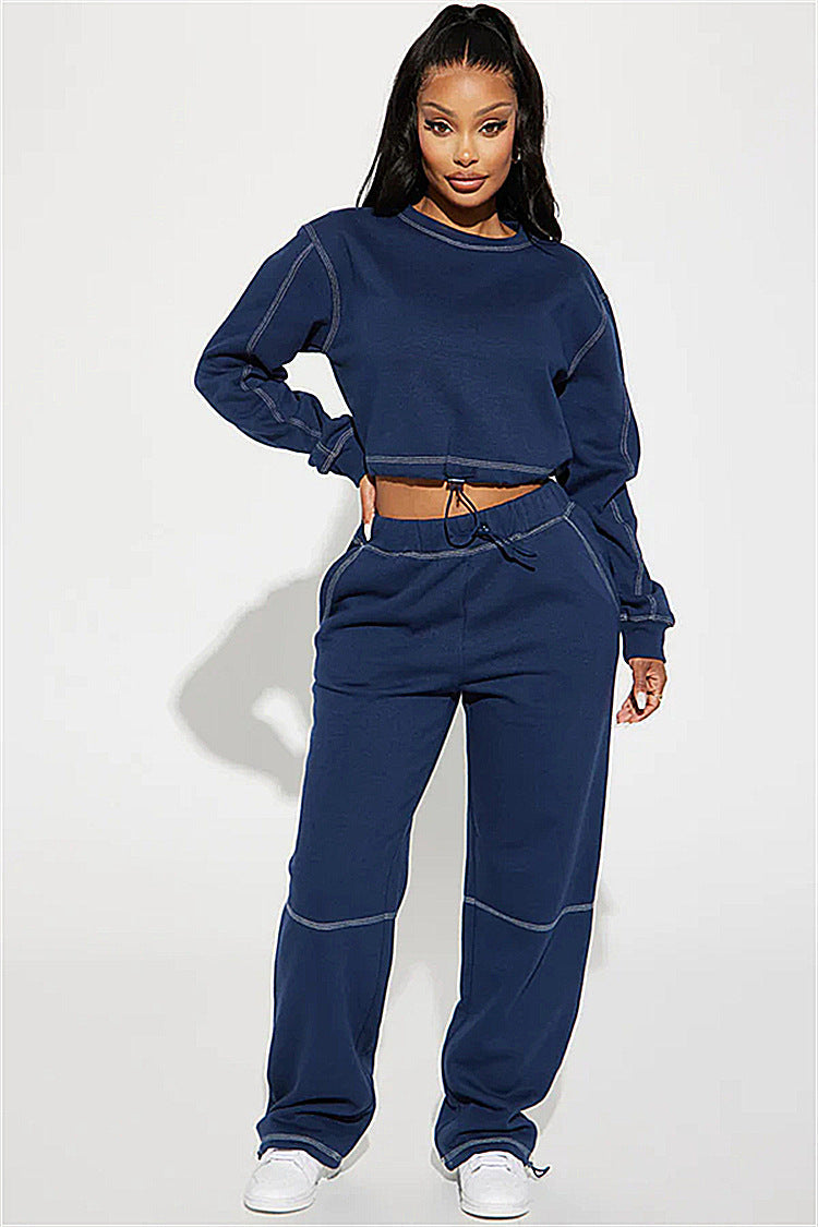 Damen Cropped Hoodie Hochkragen Eveloria