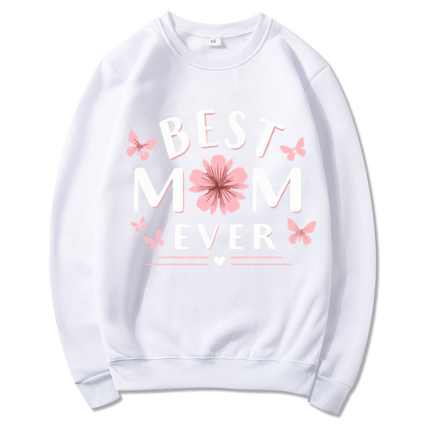Damen Sweatshirt Floral Design Weiss