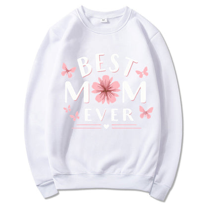 Damen Sweatshirt Floral Design Weiss