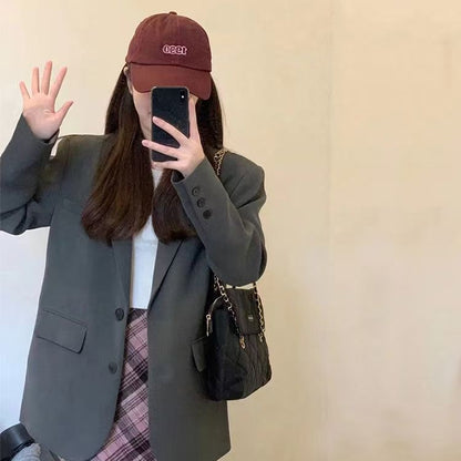 Damen Oversized Blazer mit Taschen Eveloria