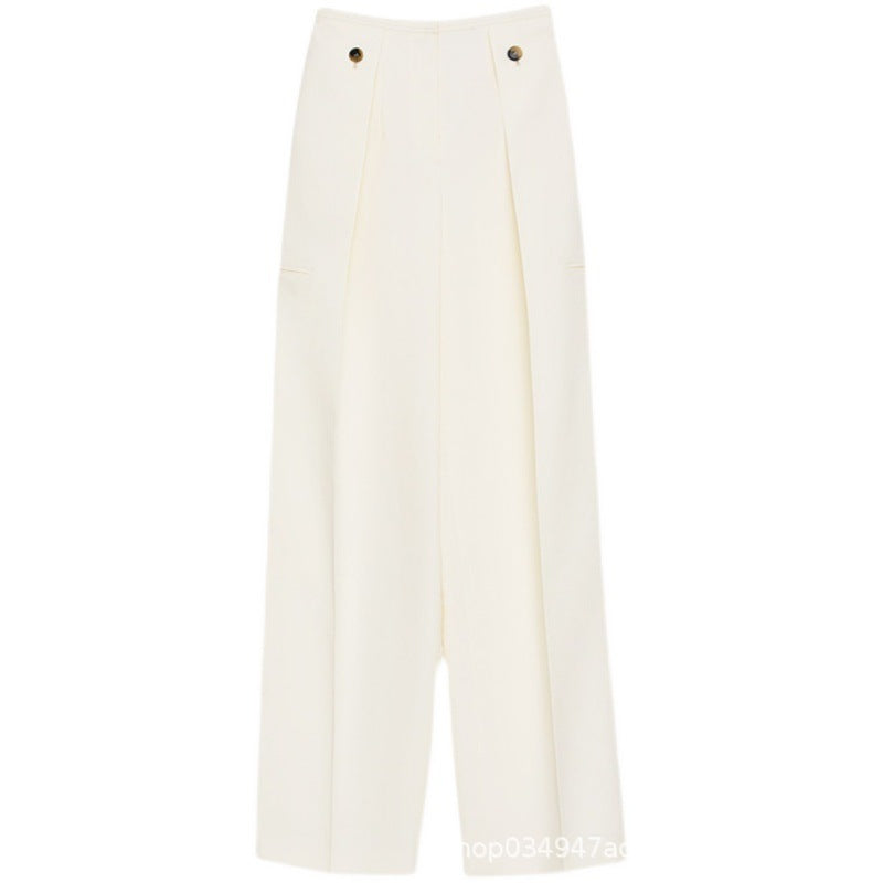 Damen Weite Hose mit Falten