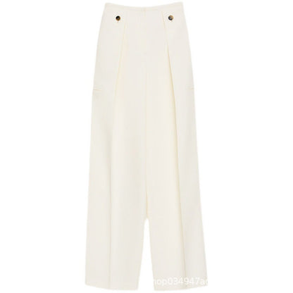 Damen Weite Hose mit Falten