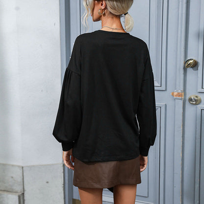 Damen Pullover mit Paillettenverzierung Eveloria