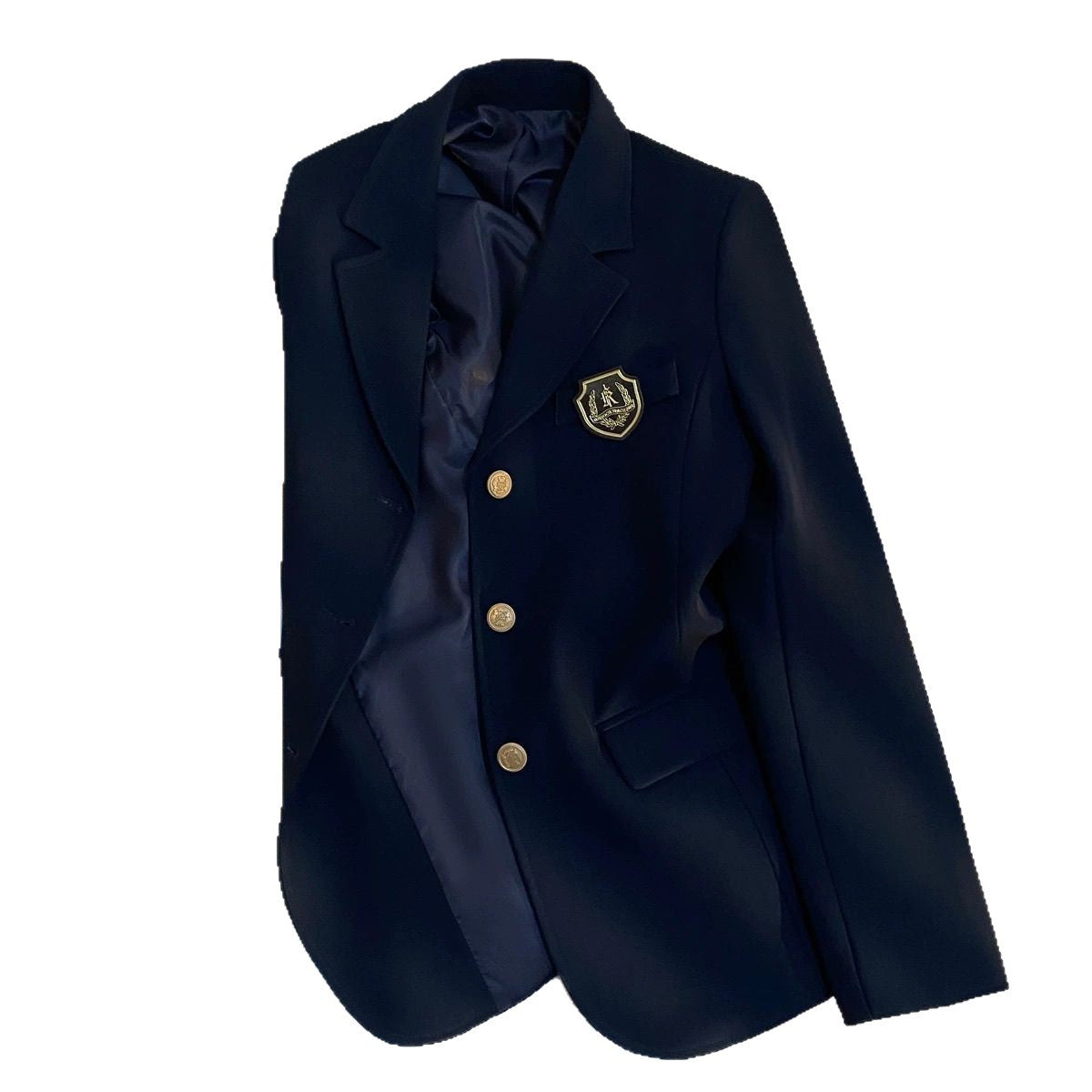 Damen Blazer Elegant Goldknöpfe Eveloria