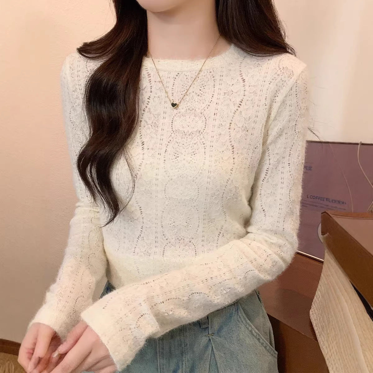 Damen Feinstrickpullover Langarm Eveloria - Eveloria