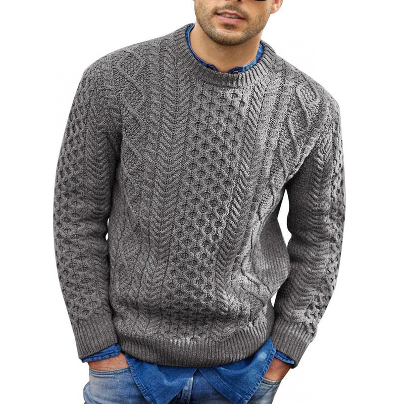 Herren Strickpullover Rundhals Frühlingslook
