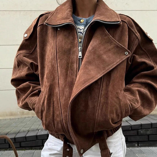 Damen Kurzjacke Urbaner Stil Hochkragen Schwarz Eveloria - Eveloria