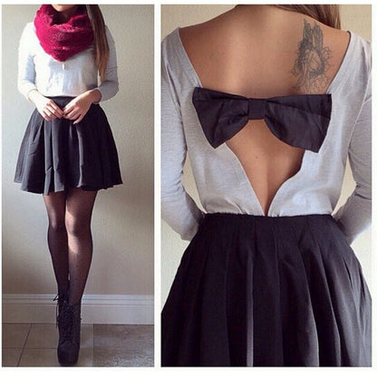 Damen Abendkleid mit Rückenelement und schwingendem Rock Eveloria