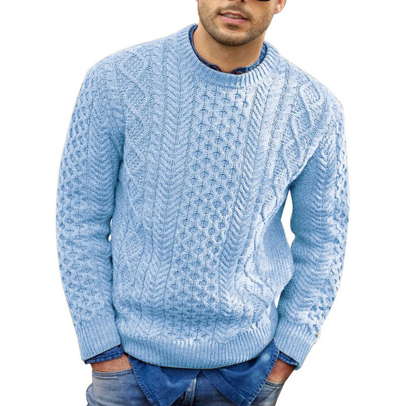 Herren Strickpullover Rundhals Frühlingslook - Eveloria