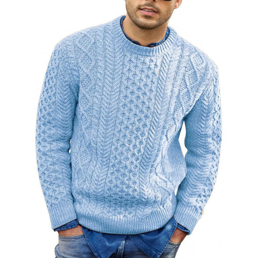 Herren Strickpullover Rundhals Frühlingslook - Eveloria