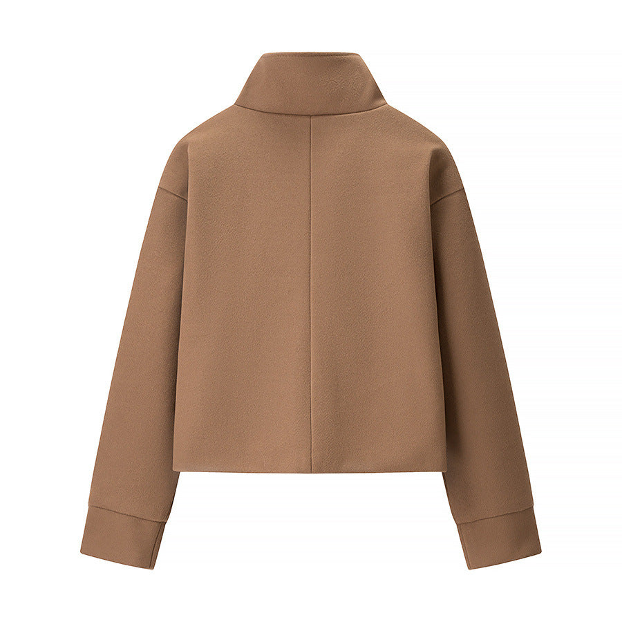 Damenjacke Stehkragen Elegant Knöpfe Eveloria