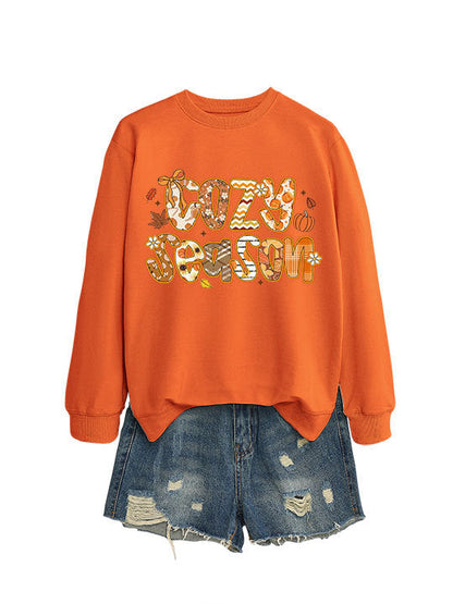 Damen Sweatshirt Herbstdesign Lässiger Schnitt Eveloria