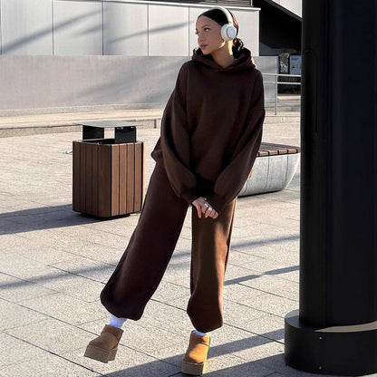 Damen Oversized Sweatshirt Jogginghose Set Eveloria