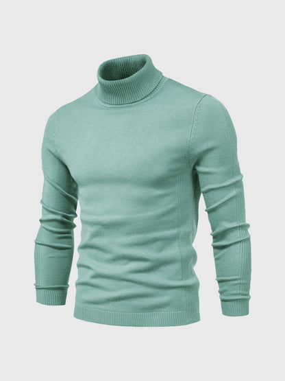 Herren Rollkragenpullover Baumwolle Elegantes Strickdesign