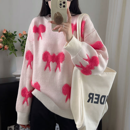 Damen Pullover Gemustert Tiermotiv Lässig Grüün