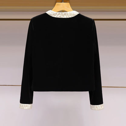 Damen Kurzjacke Elegante Rüsche Eveloria
