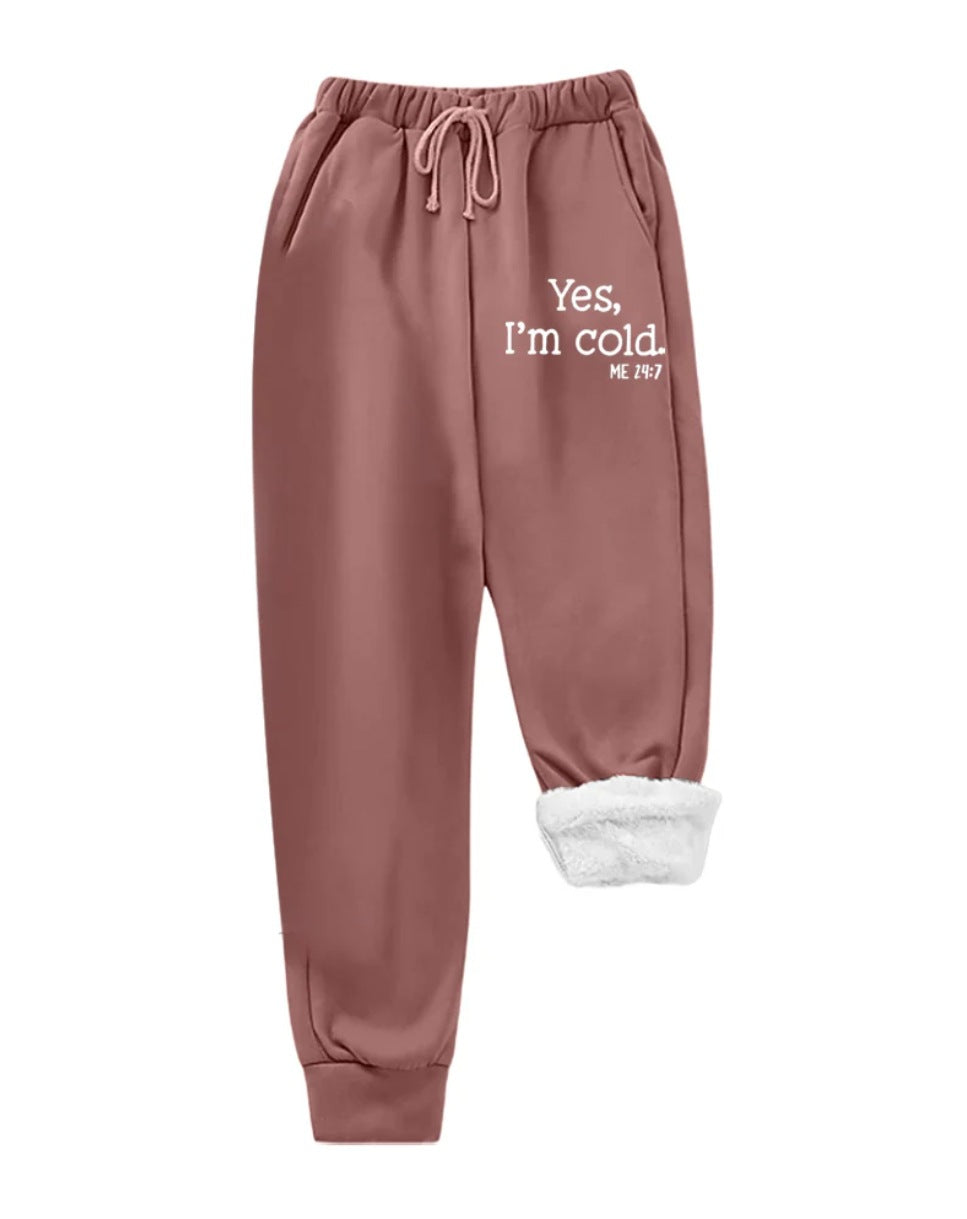 Damen Jogginghose Flauschfutter Eveloria