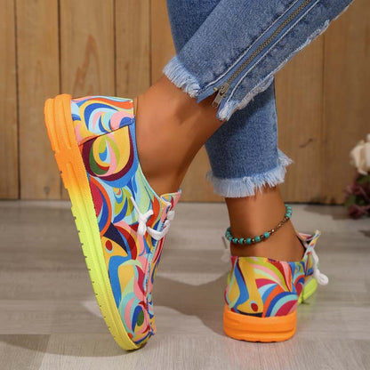 Eveloria Damen Bunte Turnschuhe
