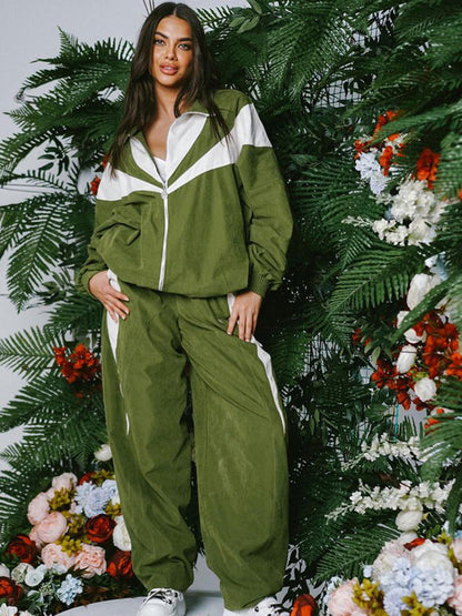Damen Sportset Oberjacke und Hosen Komfortabel