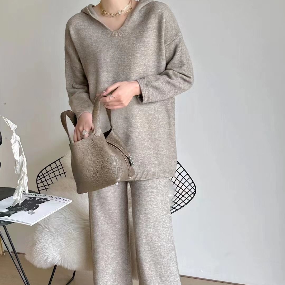 Damen Strickensemble Weites Design Kuschelig Elegantes Eveloria