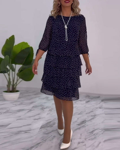 Damen Hemdblusenkleid Volant-Design Eveloria