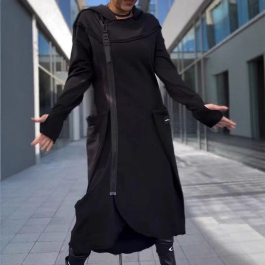 Damen Kapuzenkleid mit Taschen Urban Style Eveloria - Eveloria