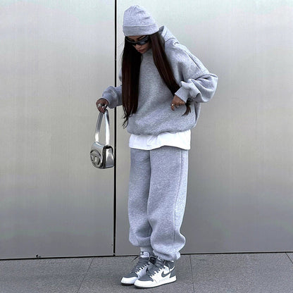 Damen Oversized Sweatshirt Jogginghose Set Eveloria - Eveloria