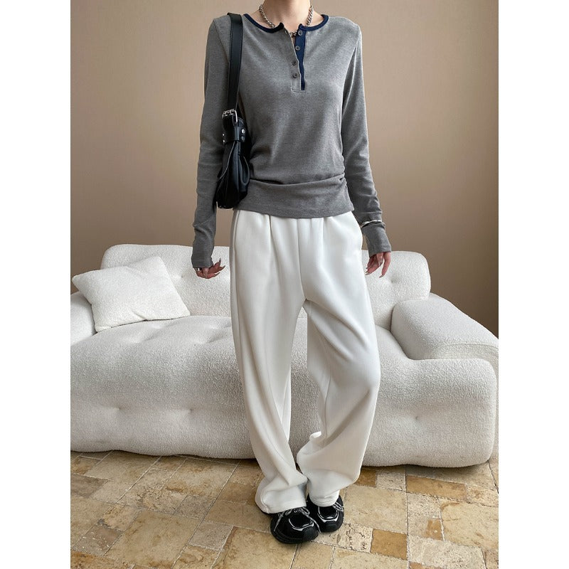 Damen Langarmshirt Weiches Material Eveloria