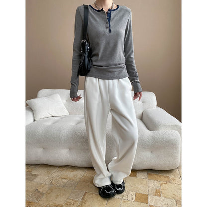 Damen Langarmshirt Weiches Material Eveloria
