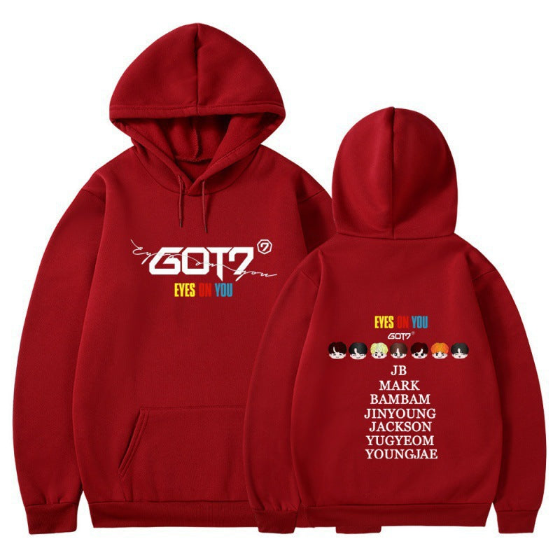 Damen Kapuzensweater GOT7 Design Bequem