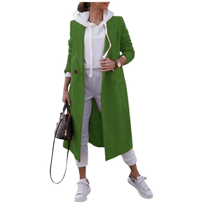 Damen Übergangsjacke Elegant Revers Taschen Eveloria