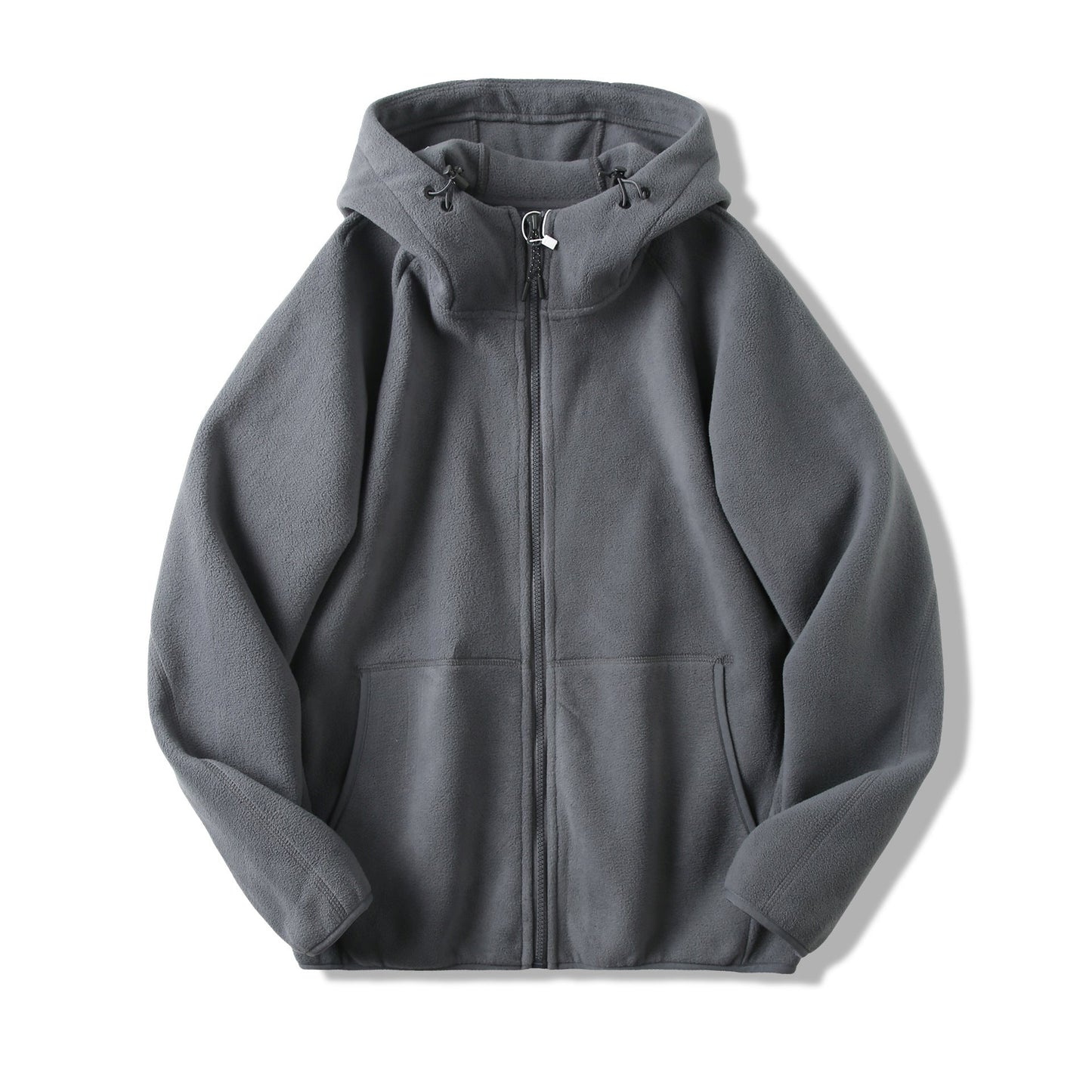 Damen Fleecejacke mit Kapuze und Taschen Eveloria