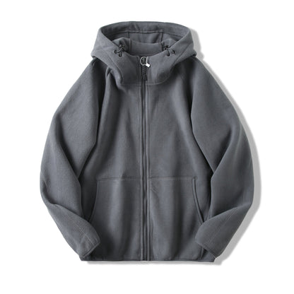 Damen Fleecejacke mit Kapuze und Taschen Eveloria