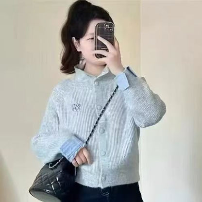 Damen Strickjacke Edle Knöpfe Eveloria