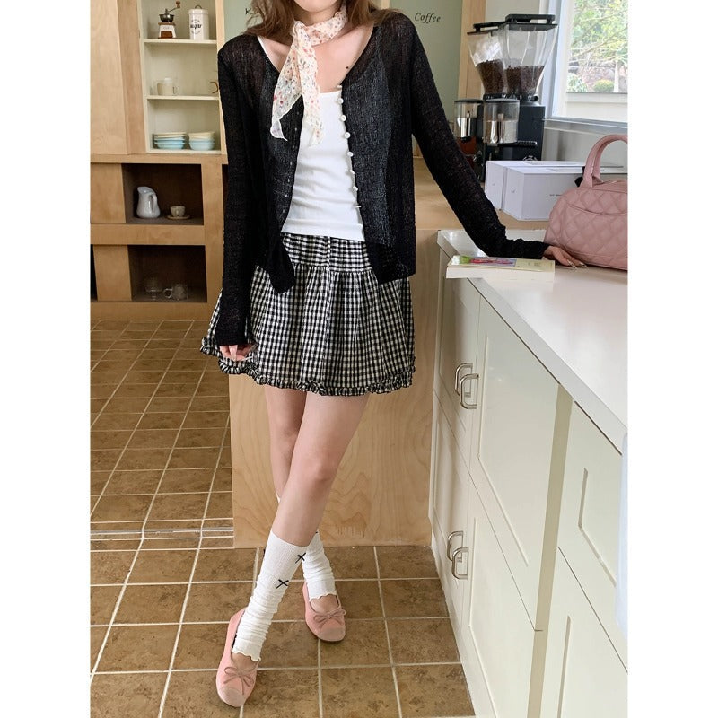 Damen Strickjacke Leicht Eveloria