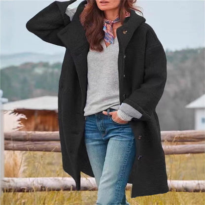 Damen Oversized Freizeitmantel Modischer Schnitt Eveloria