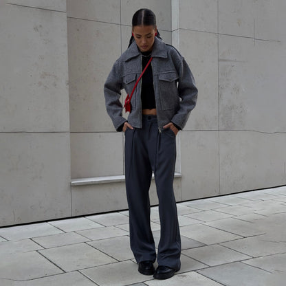 Damen Kurzjacke mit Taschen Eveloria Modisch