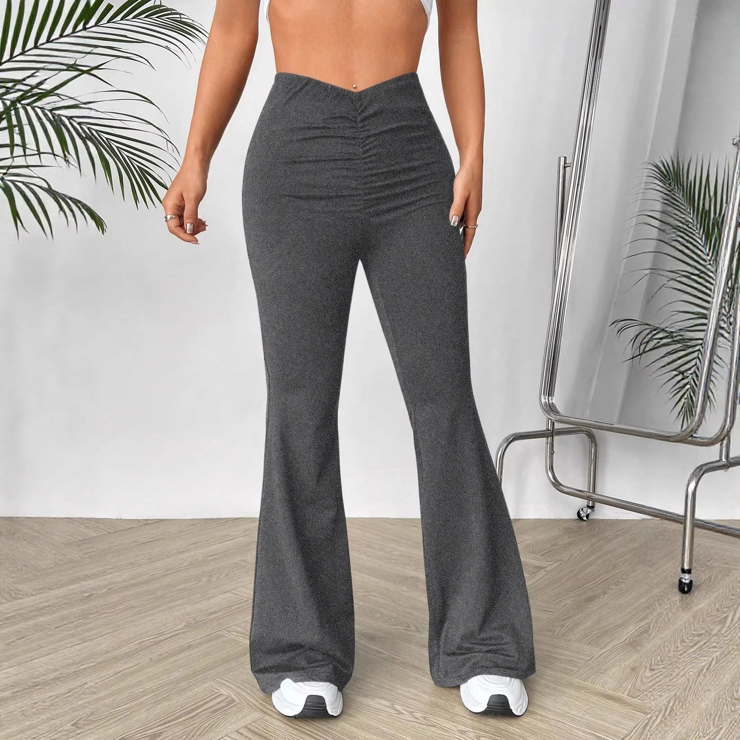 Damen Hochtaillierte Bootcut-Hose Eveloria