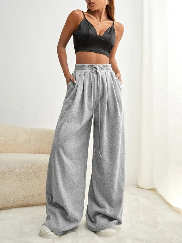 Damen Sweatpants Weit Bequem Eveloria