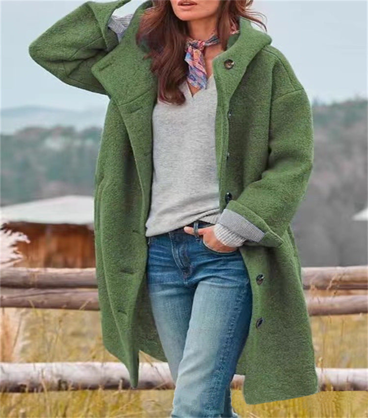 Damen Oversized Freizeitmantel Modischer Schnitt Eveloria